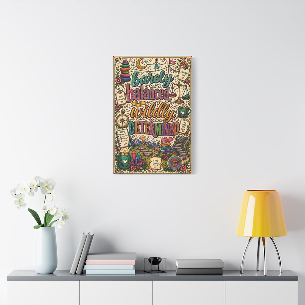 Barely Balanced, Wildly Determined – Matte Canvas Print