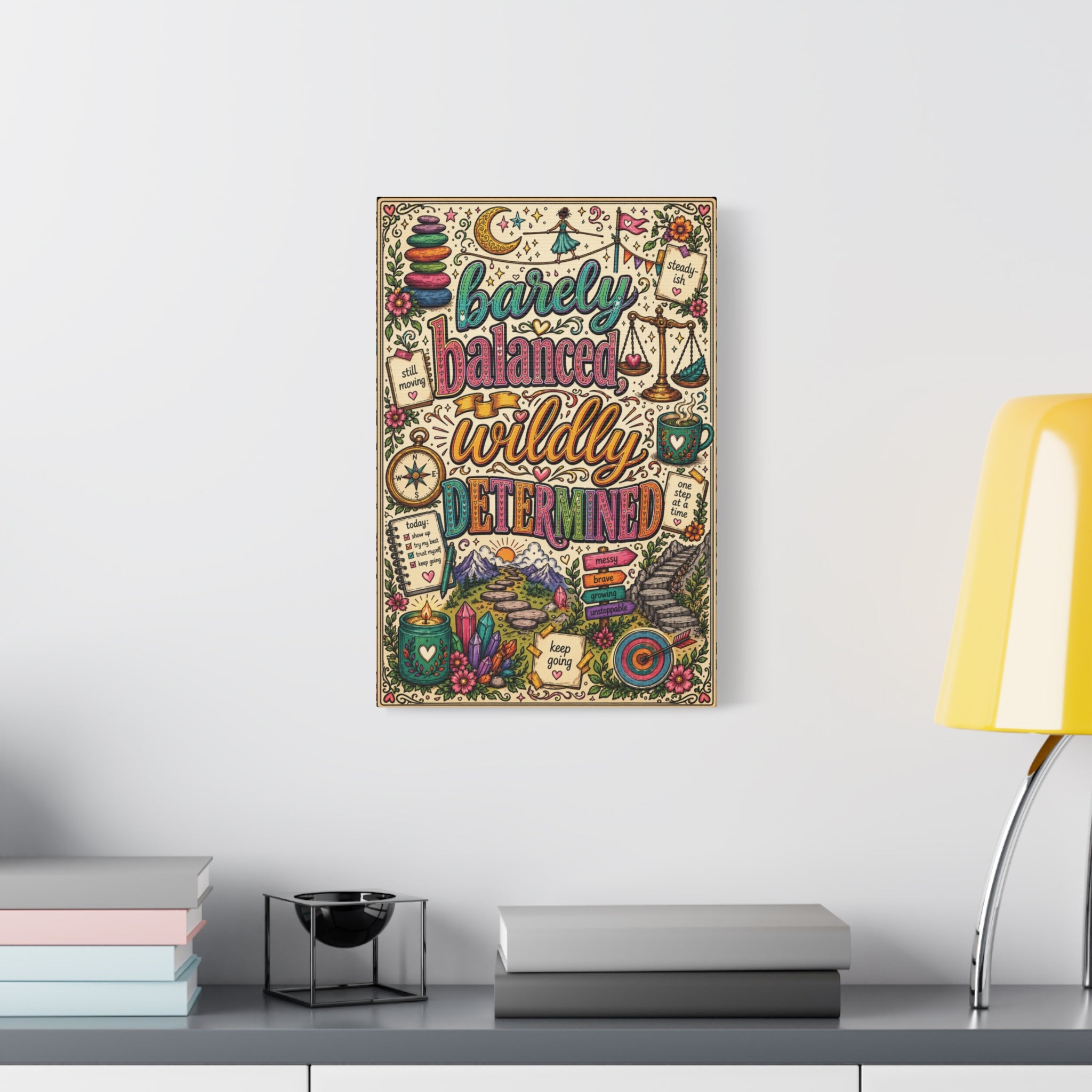 Barely Balanced, Wildly Determined – Matte Canvas Print