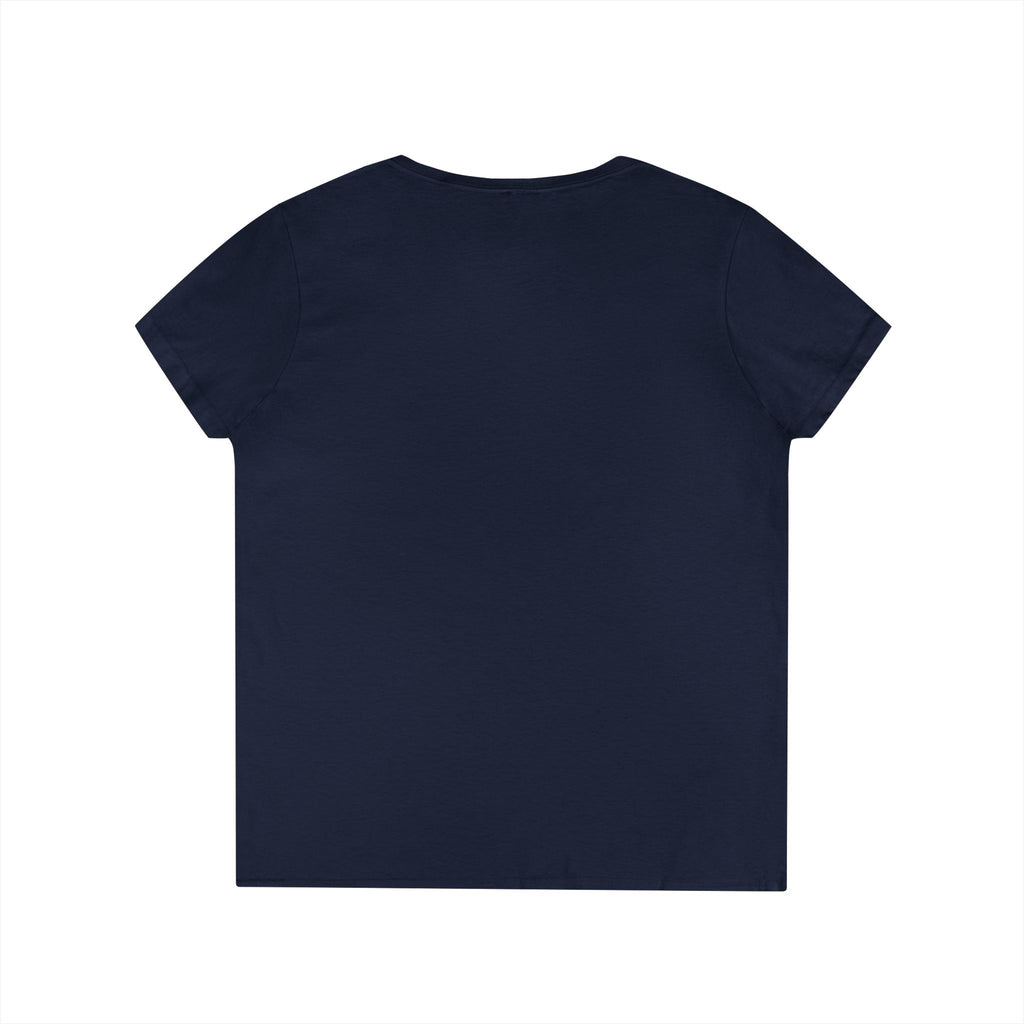 Bloom Through Every Season Women's V-Neck T-Shirt — "Bloom Everyday Even If Life's Being Rude" Floral Tee