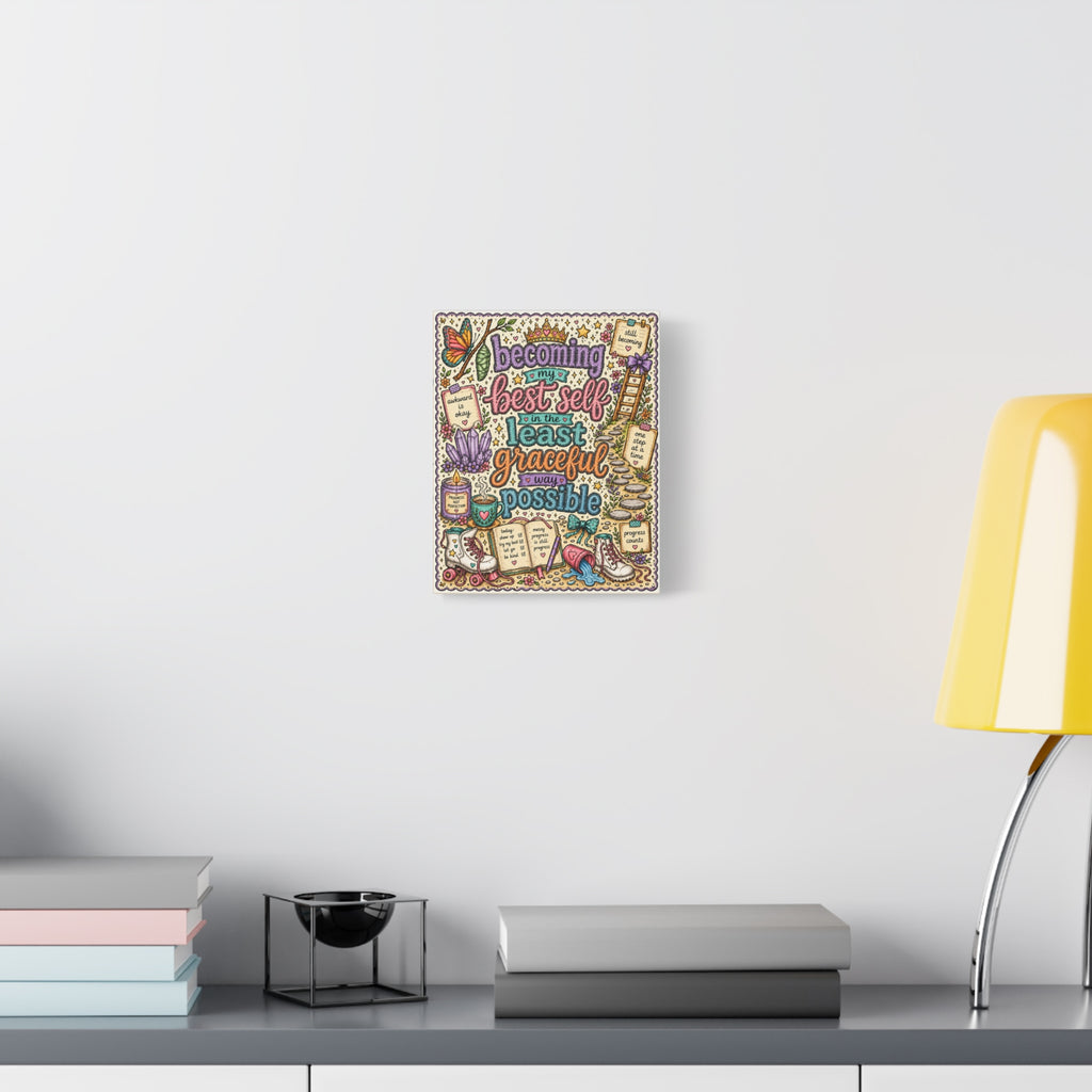 Becoming My Best Self Canvas Print — Inspirational Wall Art