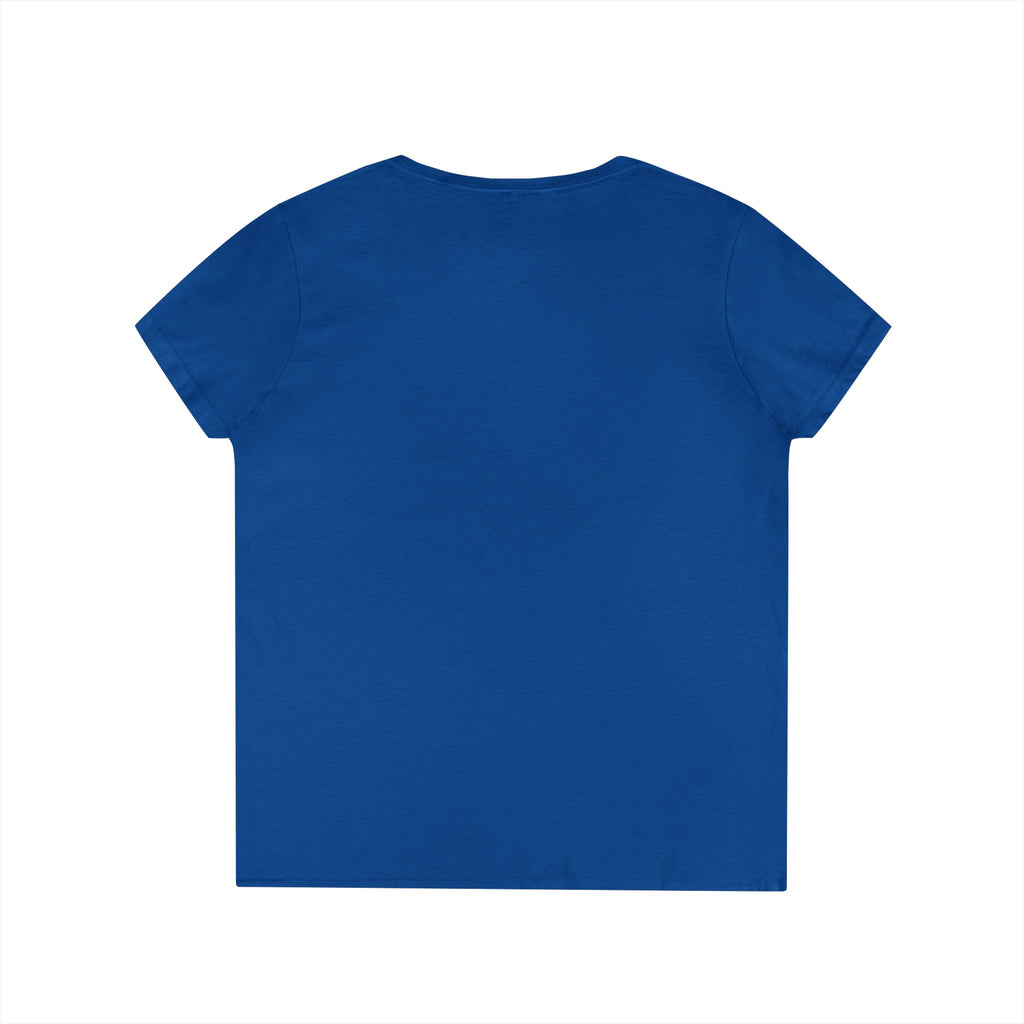Bloom Through Every Season Women's V-Neck T-Shirt — "Bloom Everyday Even If Life's Being Rude" Floral Tee