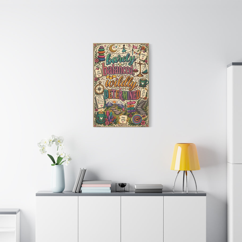 Barely Balanced, Wildly Determined – Matte Canvas Print