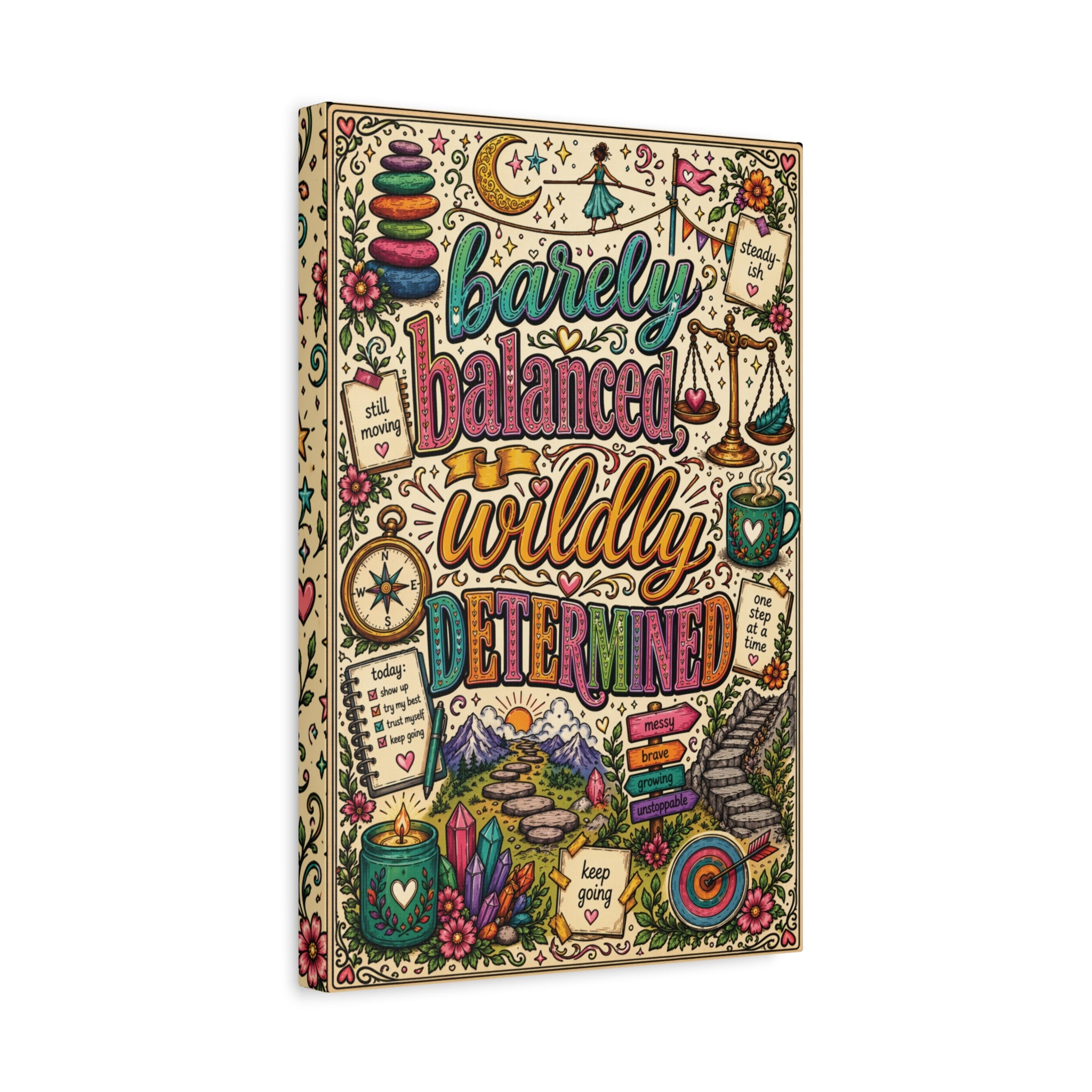 Barely Balanced, Wildly Determined – Matte Canvas Print