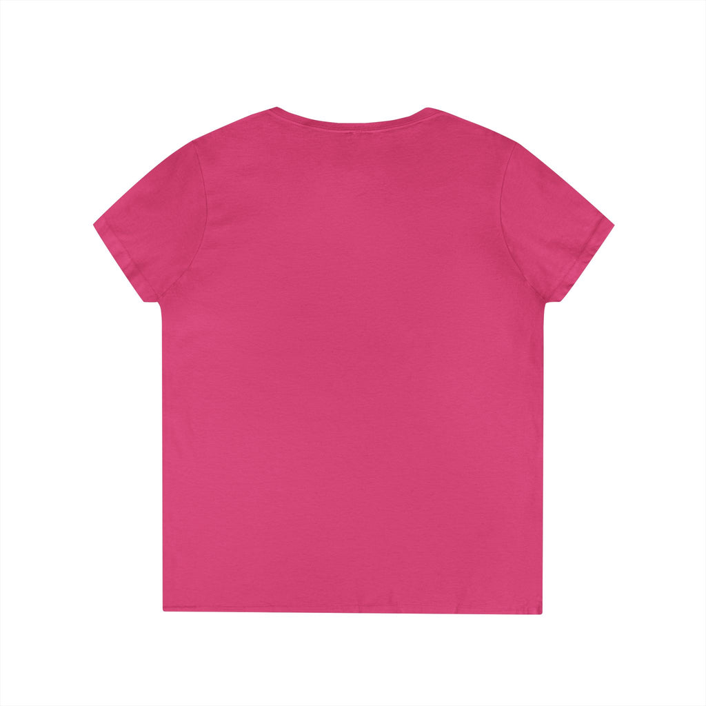Bloom Through Every Season Women's V-Neck T-Shirt — "Bloom Everyday Even If Life's Being Rude" Floral Tee