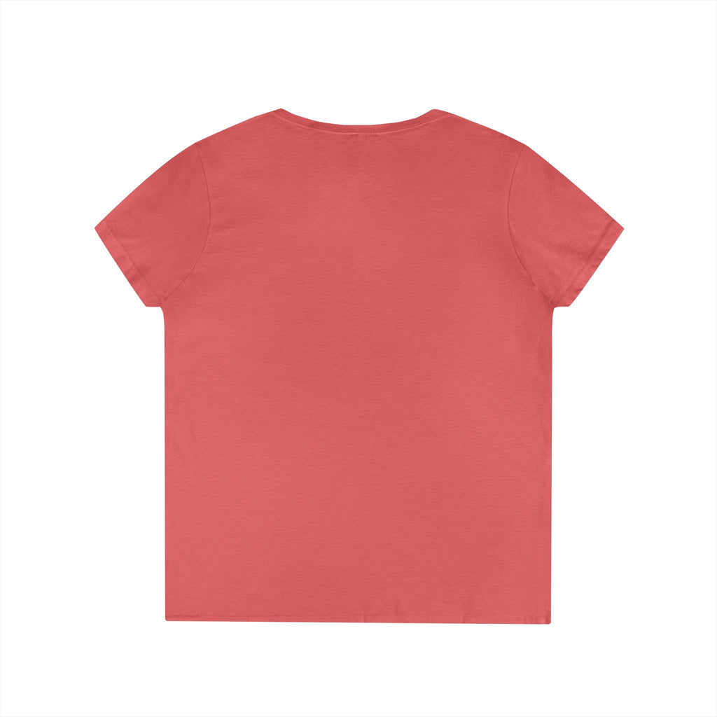 Bloom Through Every Season Women's V-Neck T-Shirt — "Bloom Everyday Even If Life's Being Rude" Floral Tee