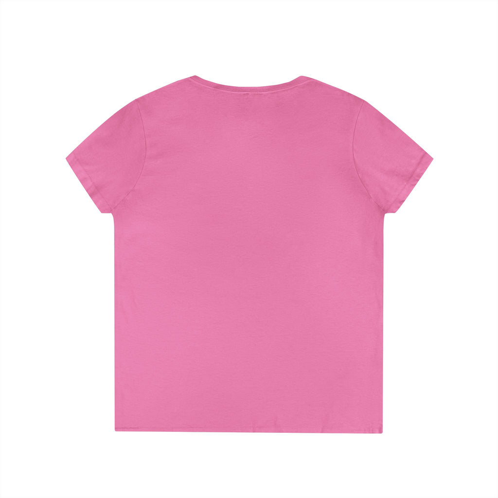 Bloom Through Every Season Women's V-Neck T-Shirt — "Bloom Everyday Even If Life's Being Rude" Floral Tee