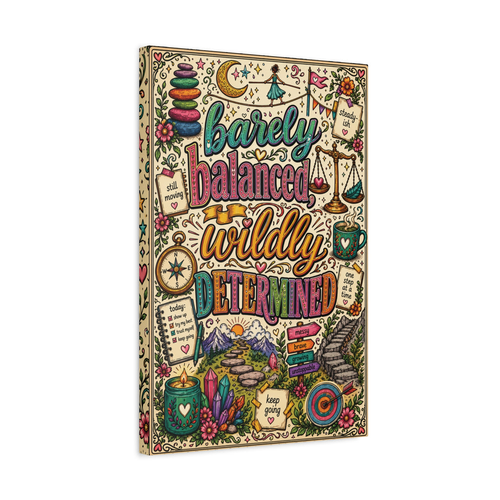 Barely Balanced, Wildly Determined – Matte Canvas Print