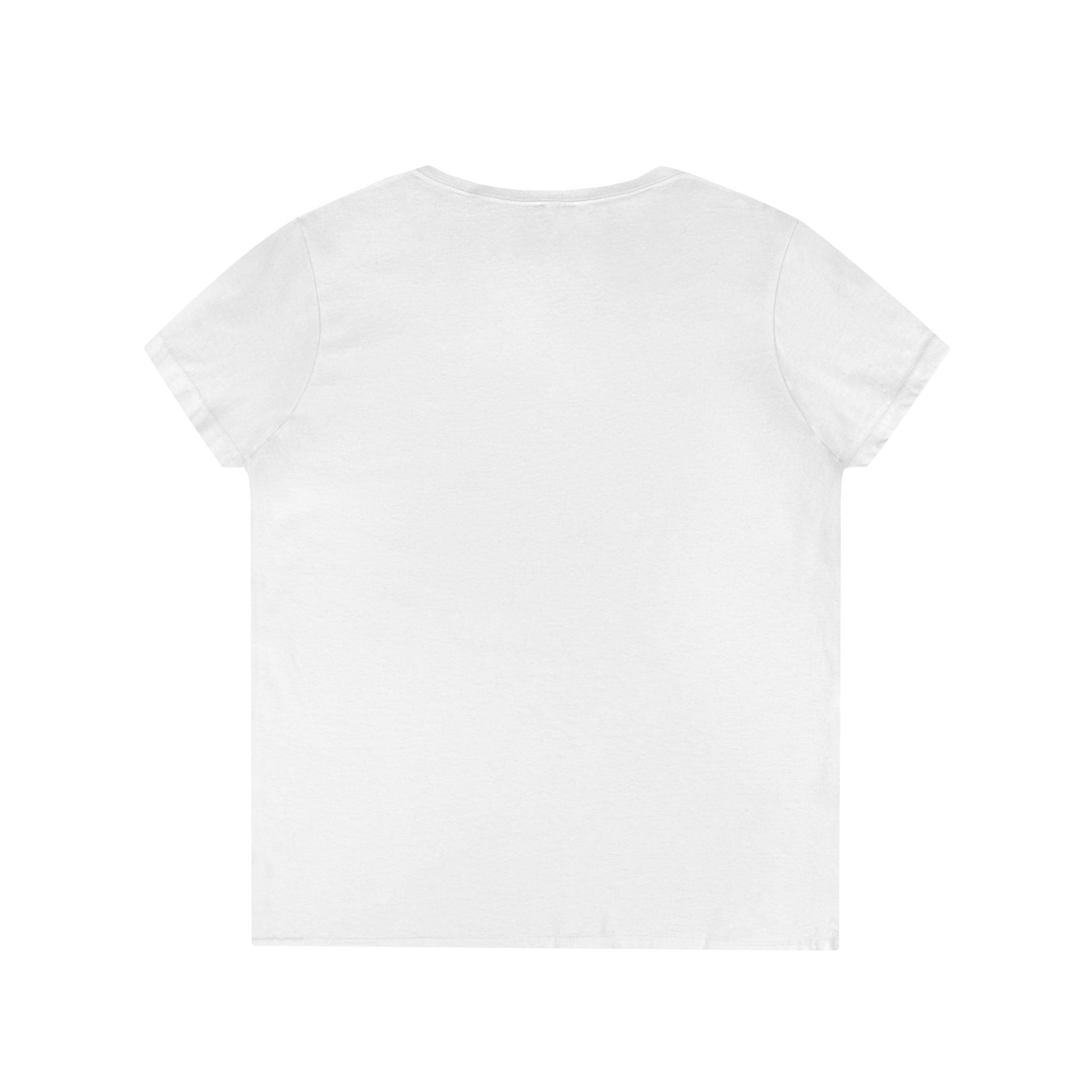 Bloom Through Every Season Women's V-Neck T-Shirt — "Bloom Everyday Even If Life's Being Rude" Floral Tee