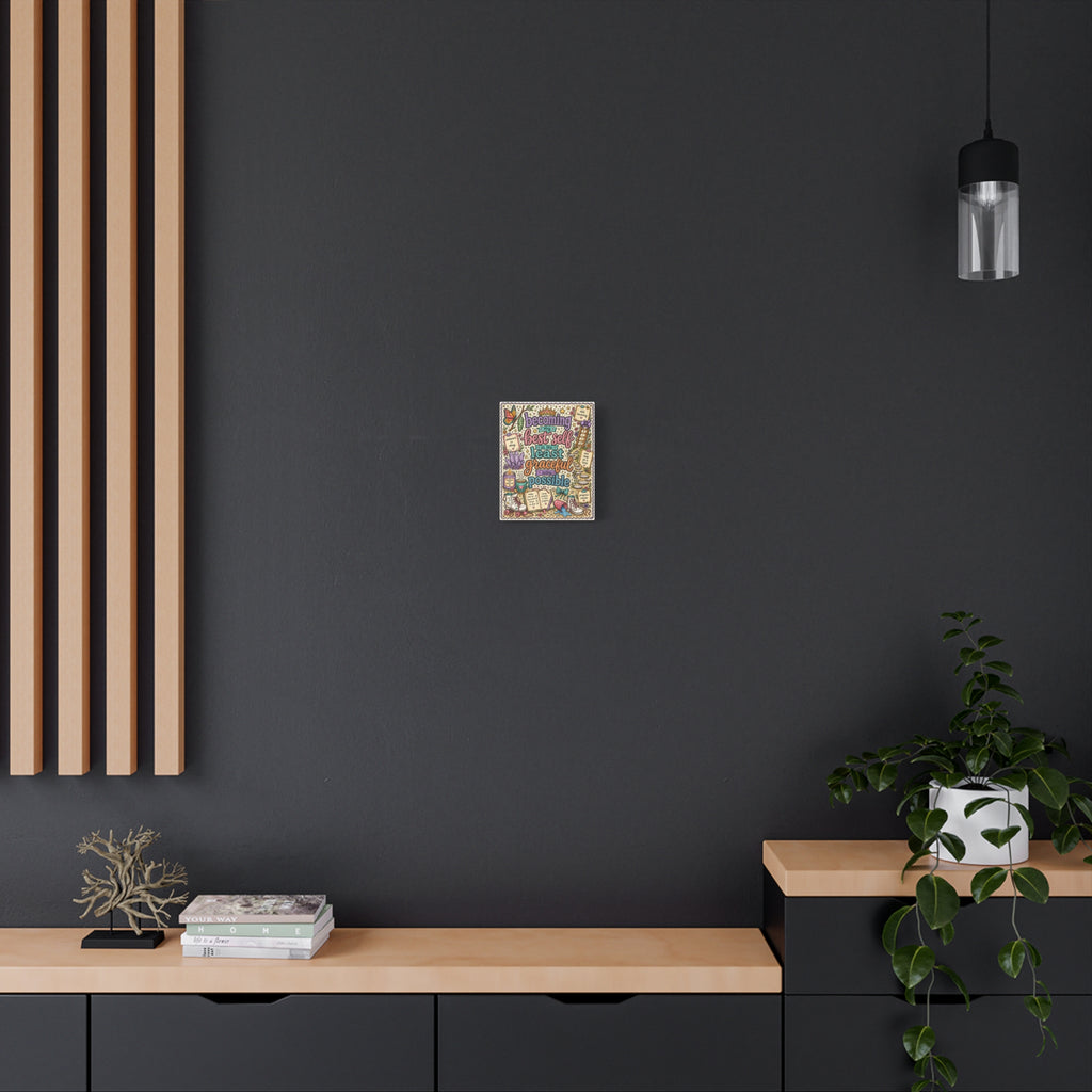 Becoming My Best Self Canvas Print — Inspirational Wall Art