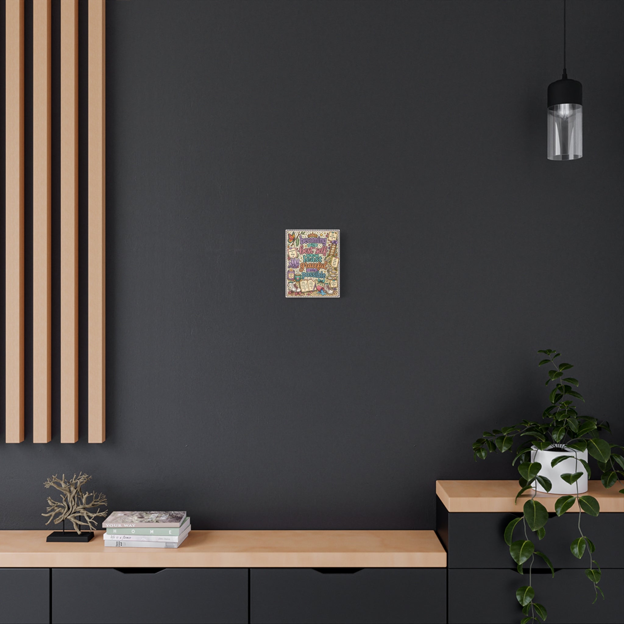 Becoming My Best Self Canvas Print — Inspirational Wall Art
